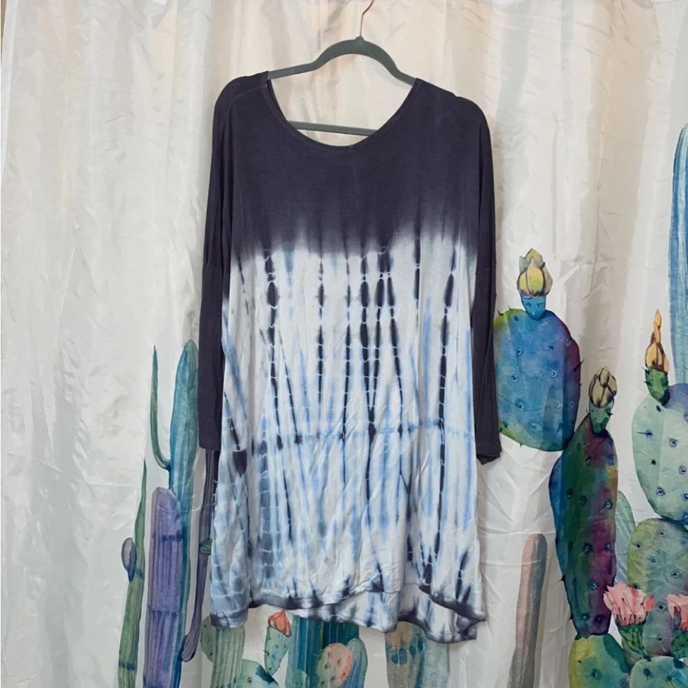 Peach Love California tie dye swing dress - Picture 1 of 10